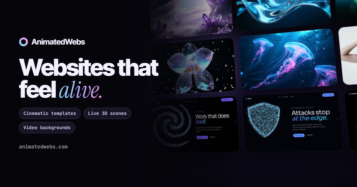AnimatedWebs — Website preview
