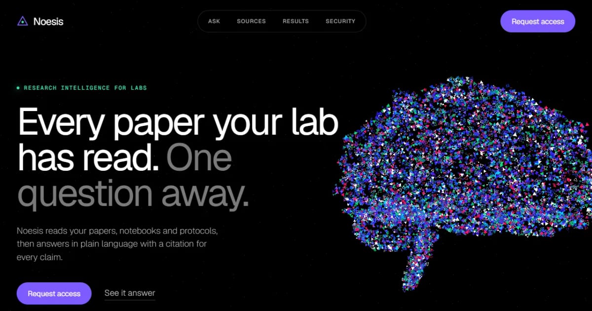 Noesis AI Research Brain | Website prompt (Three.js, GSAP) · AnimatedWebs