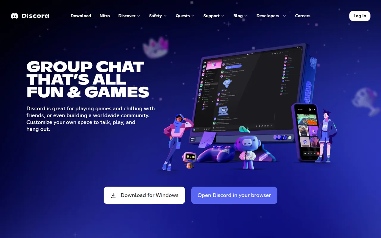Discord website style