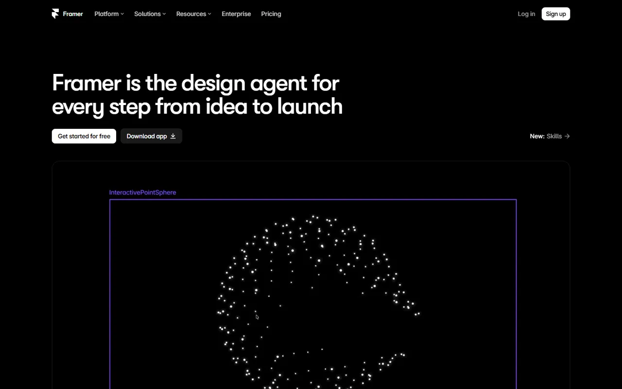 Framer website style
