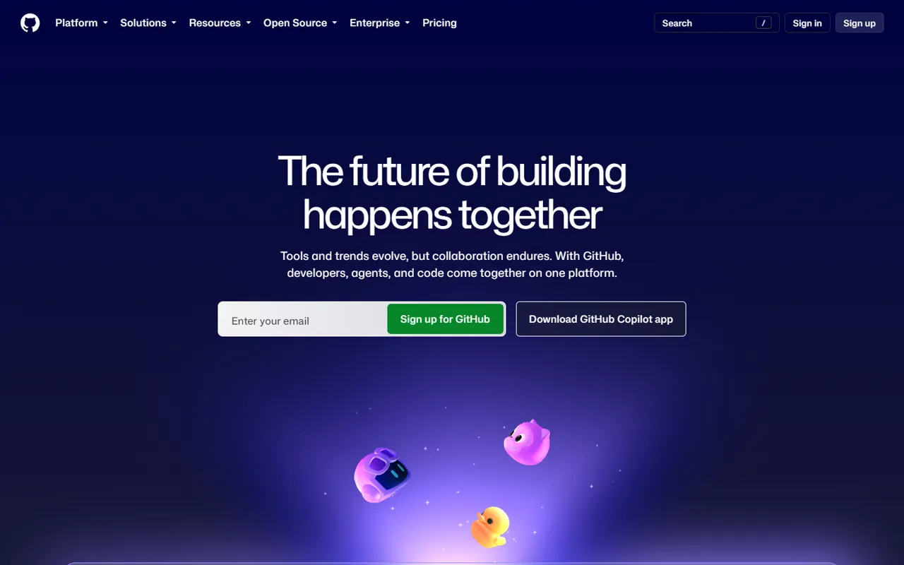 GitHub website style