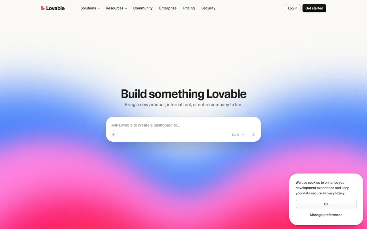 Lovable website style