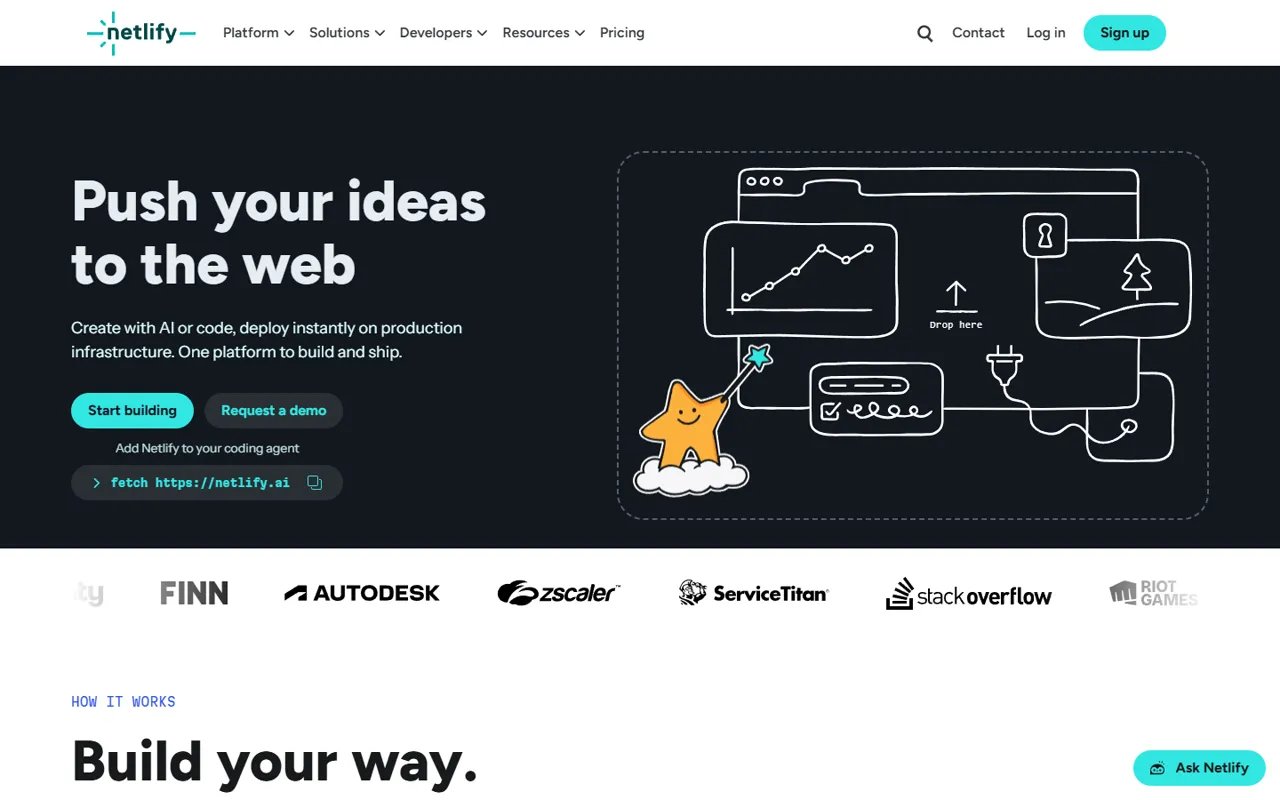 Netlify website style