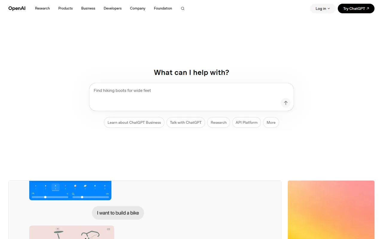 OpenAI website style