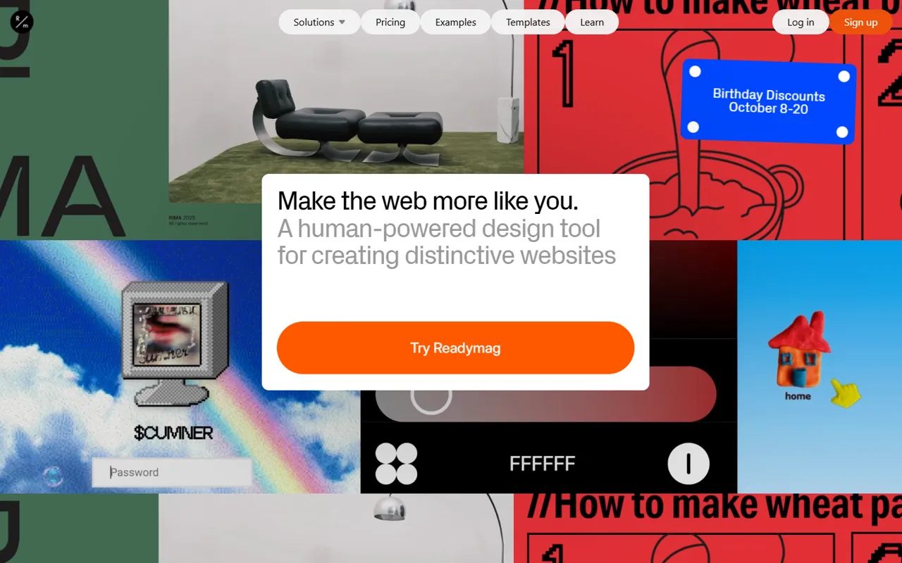 Readymag website style